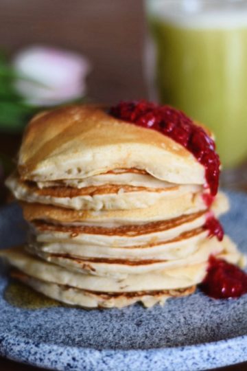 puszyste wegańskie pancakes