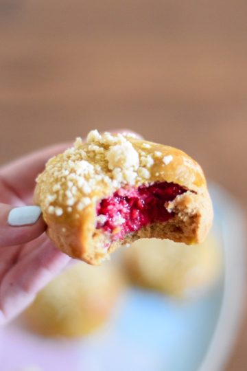 malinianka buleczka z malinai