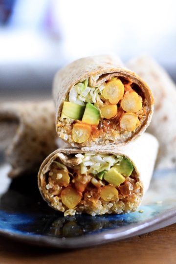 tortilla z warzywami