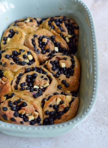 jagodzianki z białą czekolada